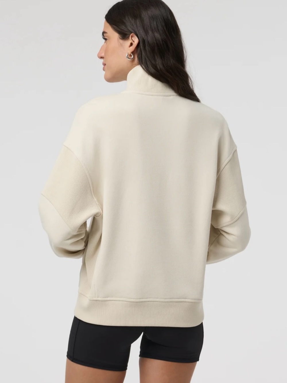 Vuori Sedona rib half zip- bone - Picture 2 of 2
